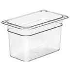 image of Cambro 46CW135 Camwear Pan, 3.9 Qt 1/4 Size, 6" Deep Polycarbonate Clear, NSF