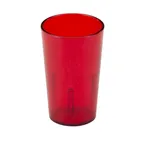 image of Cambro 500P156 5‑oz Ruby Red Textured SAN Tumbler, 2‑1/4" Top, Sani‑Rim Lip, Impact - 72/Case