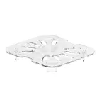 image of Cambro 60CWD135 Drain Shelf, 1/6 Size Clear Polycarbonate, NSF, Fits 62CW/64CW/66CW