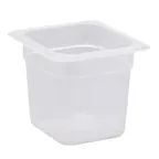 image of Cambro 66PP190 - 1/6 Size Translucent Polypropylene Food Pan, 6" Deep, NSF