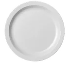image of Cambro 825CWNR148 Plate – 8¼‑Inch White Polycarbonate Narrow Rim Glossy NSF‑Certified Made in USA