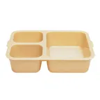 image of Cambro 853FCW133 - 3-Compartment Beige PC Tray, 8-11/16" L x 6-5/16" W x 1-7/8" D, NSF