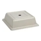 image of Cambro 85SFVSNH197 Plate Cover, 8-5/8" Square Ivory Fiberglass, 300°F, NSF-Approved, Dishwasher Safe
