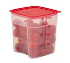 image of Cambro 8SFSPROPP190 CamSquare 8-Quart Container, 9"L x 9"W x 9.6"H, Clear Polypropylene, NSF