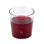 image of Cambro 900P2152 Colorware Tumbler, 9.7 oz, 3-3/16" Dia, Textured Clear SAN Plastic - 24/Case