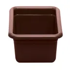 image of Cambro 912CBP131 Bus Box, 9-1/16"L x 12-1/16"W x 5-1/8"D, Hi-Gloss Plastic, Dark Brown, 1-Compartment