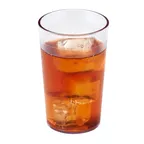 image of Cambro 950P152 - 9.8oz Clear Textured SAN Tumbler, 2-3/4" Top Dia, Dishwasher Safe - 72/Case