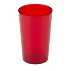 image of Cambro 950P156 - 9.8 oz Ruby Red SAN Tumbler, 2-3/4" Top Dia, Textured Finish,Sani‑Rim Lip - 72/Case