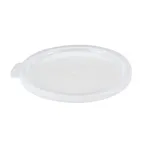 image of Cambro CCPL12148 Snap-On Plastic Salad Crock Cover, Round White, Fits CCP12 Crock, Made in USA