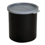 image of Cambro CP27110 2.7-Qt Salad Crock, 6-5/8" Dia x 6-3/4" H, Black PP, Dishwasher Safe, Made in USA