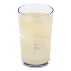 image of Cambro D12152 Del Mar Tumbler - 12 oz Clear Crackled SAN, 2-15/16" Diameter, Stackable, Rolled Rim