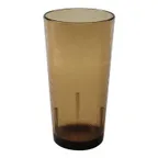 image of Cambro D16609 - 16 oz Tumbler, Amber Crackled Finish, SAN, 3‑1/16" Top, Rolled Rim, Made in USA