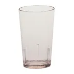image of Cambro D8152 Del Mar 8 oz Clear Crackled SAN Tumbler, 2-5/8" Top Diameter, Rolled Rim, Stackable