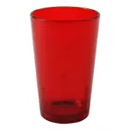image of Cambro D8156 - 8 oz Ruby Red SAN Tumbler, 2-5/8" Top Dia, Crackled, Break‑Resistant, Made in USA
