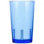 image of Cambro D8608 - 8 oz Tumbler, 2-5/8" Top Dia, SAN Plastic, Sapphire Blue Crackled Finish, Stackable
