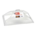 image of Cambro DD1220BECW135 Dome Cover, 21-7/8"W x 14-3/4"D x 8"H, Polycarbonate, Fits 12×20" Tray