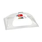 image of Cambro DD1220SCW135 Dome Cover 21-7/8" W x 14-3/4" D x 8" H Fits 12" x 20" Tray Side-Cut Handles
