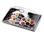 image of Cambro DD1826CW135 Cover – 26-3/4" W x 18-7/8" D x 8-7/8" H Polycarbonate, Fits 18" x 26" Tray