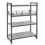image of Cambro ESR2460151 Camshelving Elements Full Shelf Rail Kit 24"W x 60"L x 4-1/4"H Polypropylene Soft Gray
