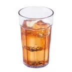 image of Cambro LT10152 Laguna 10 Oz Clear Textured SAN Tumbler, Impact‑Resistant Plastic, Made in USA