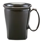 image of Cambro MDSHM8110 Plastic Mug, 8 oz, Black Polypropylene, 4½″ Dia x 4″ H, Dishwasher Safe, NSF