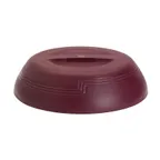 image of Cambro MDSLD9487 Insulated Dome, Low‑Profile 2‑3/4" H, Fits 9" Plate, 10‑1/4" OD, Red Polypropylene