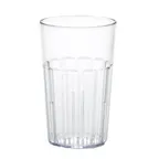 image of Cambro NT14152 Newport Tumbler, 14 oz Clear Fluted SAN Plastic, 3-1/8" Top Diameter, Dishwasher Safe