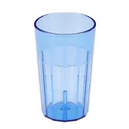 image of Cambro NT14401 Newport 14-oz Fluted Tumbler, Slate Blue SAN Plastic, 3-1/8" Top, Sani-Rim Lip