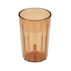image of Cambro NT5153 Newport Tumbler, 6 oz Amber Fluted SAN Plastic, 2½″ Top, Dishwasher Safe – Made in USA