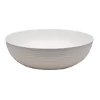 image of Cambro RSB18CW148 - 20 Quart 18" Round Polycarbonate Bowl, White, NSF Certified, Dishwasher Safe
