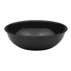image of Cambro RSB8CW110 - 1.65 Qt 8" Round Ribbed Plastic Bowl, Black Polycarbonate, NSF, Dishwasher Safe