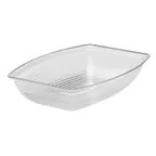 image of Cambro RSB912CW135 - 2.9 Qt Clear Rectangular Polycarbonate Bowl 9" x 12-1/8" NSF Certified USA Made