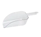 image of Cambro SCP64CW135 Ice Scoop – 64 oz Clear Polycarbonate Utility Scoop, Flat Bottom, NSF