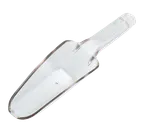 image of Cambro SCP6CW135 Ice Scoop – 6 Oz Clear PC Utility, Flat Bottom, NSF
