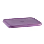 image of Cambro SFC12SCPP441 Seal Cover – Purple Plastic Square Lid For CamSquare 12, 18 & 22 Qt NSF