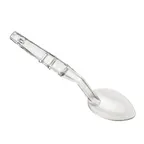 image of Cambro SPO11CW135 Deli Serving Spoon, 11" Clear Polycarbonate, Notched Back, Hanging Hole, NSF