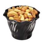 image of Cambro SRB5CW110 Swirl Bowl, 5 oz (3‑17/32" Dia) Black Polycarbonate - 24/Case