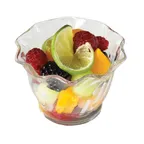 image of Cambro SRB5CW135 - Swirl Soup Bowl, 5 oz, 3‑Inch Diameter, Clear Polycarbonate, USA Made - 24/Case