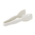 image of Cambro TGG6148 Plastic Serving Tongs, 6-9/16" White Lugano Heat-Resistant, Dishwasher-Safe, NSF
