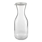 image of Cambro WW250135 CamView Decanter, 1/4 L Plastic, 6‑1/4″ H, Spill‑Proof Lid, Made in USA