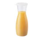 image of Cambro WW500135 - 1/2 L (13-23 oz) Plastic Decanter, 7-7/8" H, Spill-Proof, NSF, Made in USA