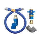image of Dormont 16100BPCFS60 Safety Quik 60" Gas Connector Kit w/ Swivel MAX and Elbow, 1" Dia.