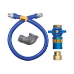 image of Dormont 1675BPCF24 Safety Quik 24" Gas Connector Kit w/ Elbow, 3/4" Diameter