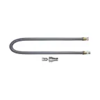 image of Dormont W100BP2Q48 Hi-Psi® Water Connector Hose, 1" Dia. x 48" L / S. Steel Braided Exterior - Gray