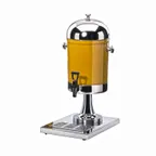 image of Cal-Mil 1010INF 2-Gallon Acrylic Dispenser, Steel Lid & Stand, Spigot & Tray - 10x14x23 in