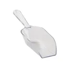 image of Cal-Mil 1029-3S Ice Scoop – 3 oz Capacity, 8‑1/4″ OAL Short Handle, Clear Poly, NSF & BPA‑Free