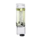 image of Cal-Mil 1112-3A 3‑Gallon Acrylic Dispenser, Ice Chamber & Tray, BPA‑Free, 7.5"W x 7.5"D x 26.5"H