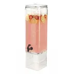 image of Cal-Mil 1112-3AINFH Beverage Dispenser, 3‑Gallon Acrylic, 7.5"W×7.5"D×26.5"H, Vent Chamber, BPA‑Free