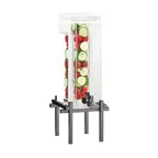 image of Cal-Mil 1132-1INF-13 1.5‑Gallon Beverage Dispenser, 10.25"W×10.5"D×17.75"H, Acrylic Tray, Black Base