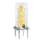 image of Cal-Mil 1132-3INF-74 3‑Gallon Beverage Dispenser, 10.25W x 10.5D x 25.5H, Acrylic, Silver Base